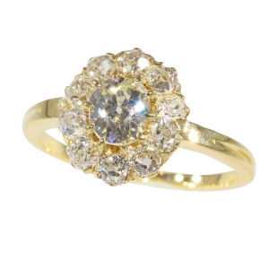 Vintage antique diamond Victorian engagement ring